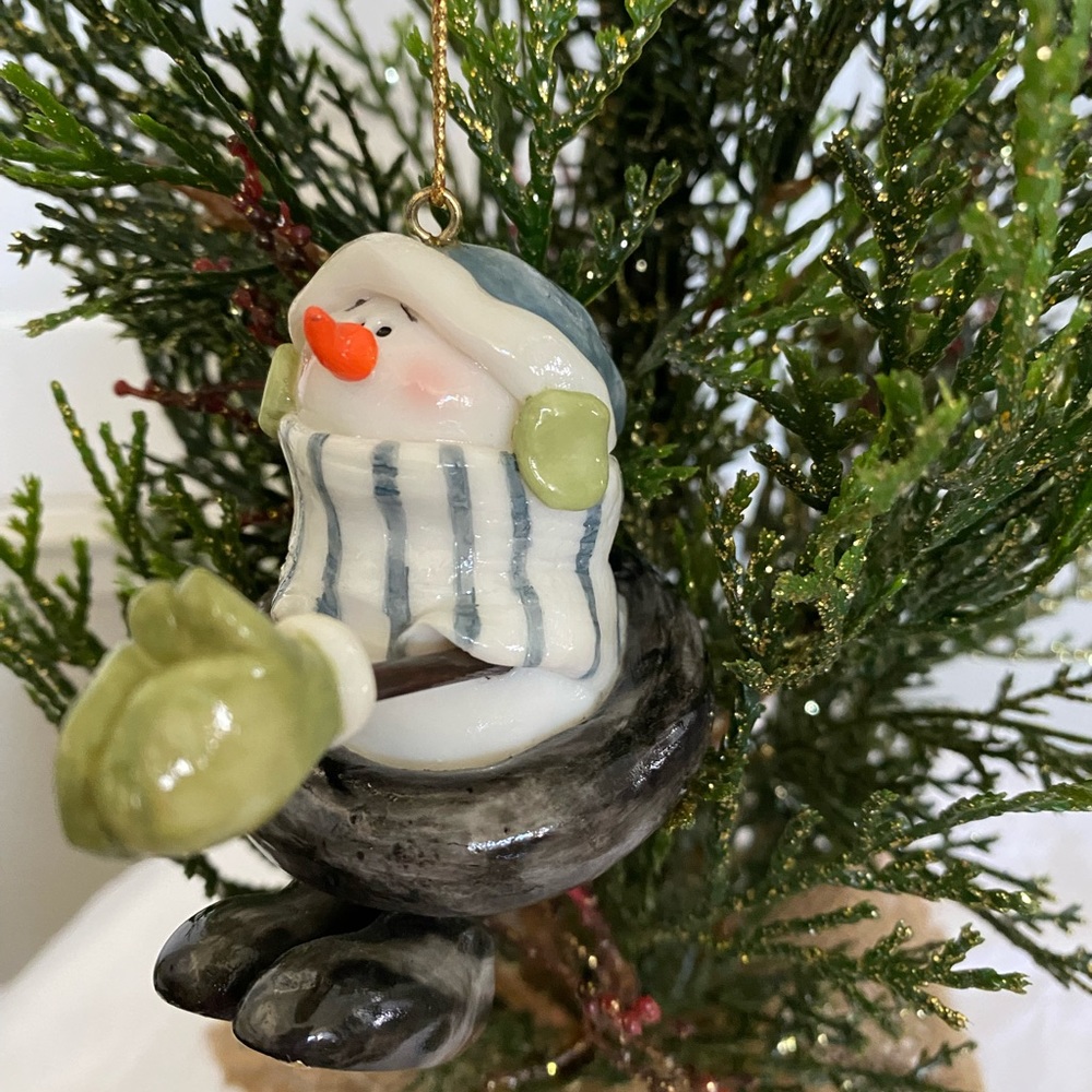 N W Blizzard Splat Ornament Intertube Ornament